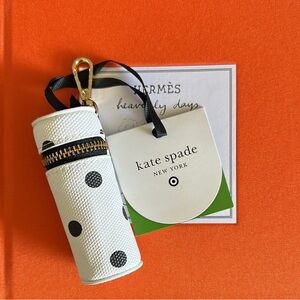 Kate Spade for Target polka dot lipstick holder bag charm